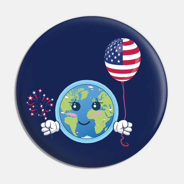 Independence Day. Earth celebrates the 4th of July Pin by FunawayHit