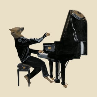 Jazz Piano Player Fantasy Artwork T-Shirt