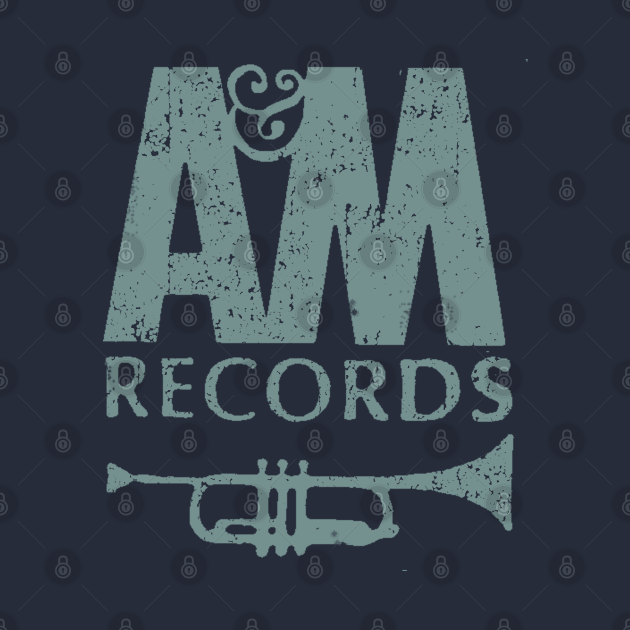A&M Records logo Record Store TShirt TeePublic