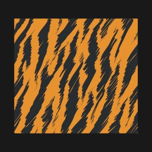 Tiger Pattern, orange, stripes T-Shirt