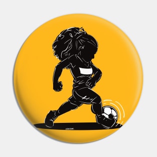 Footballer Silhouette 3 Pin