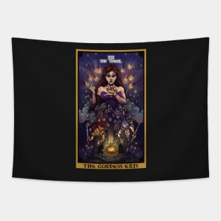 The Goddess Eris The Tower Tarot Card Tapestry