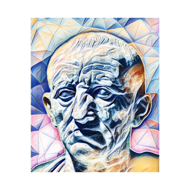 Cato the Elder Portrait | Cato the Elder Artwork 12 by JustLit