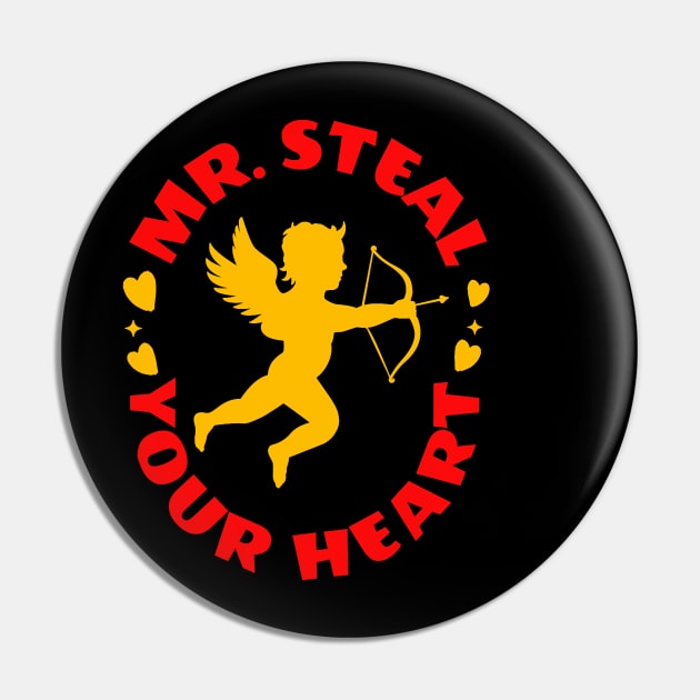 Mr. Steal Your Heart Valentine's Day Boys Son Toddlers Kids Pin by Neldy