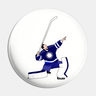 The goaltender hellebuyck Pin