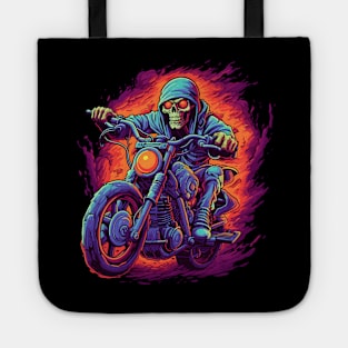 Epic Skeleton on Motorcycle Tote