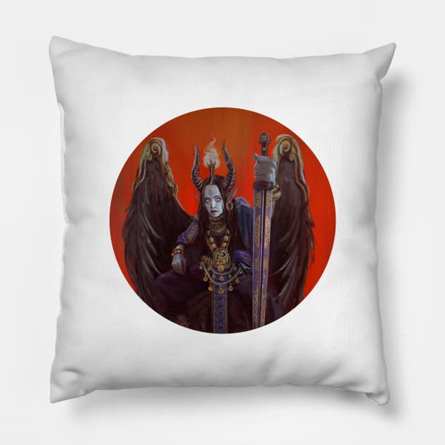 Awesome Heavy Metal Demon Devil Pillow by WE4R