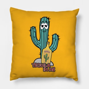 Mexican cactus with tequila Pillow