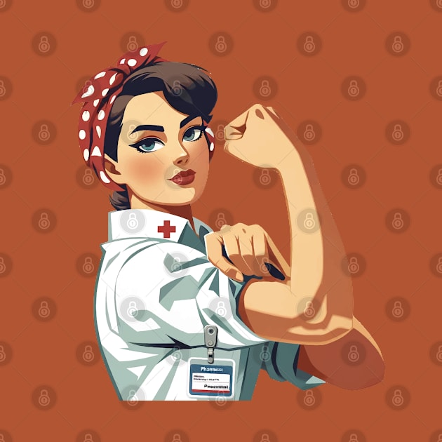 Pharma Power: National Pharmacist Day 'We Can Do It! by Edd Paint Something