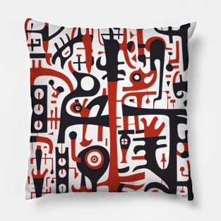 Mid Century Abstract Jazz Pillow