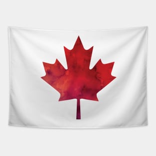 Canada Day Watercolour Maple Leaf Pattern Tapestry