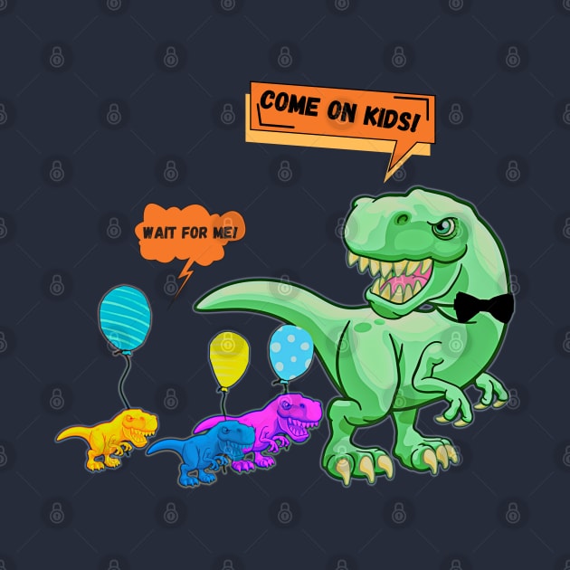 Funny  T- Rex by Taz Maz Design