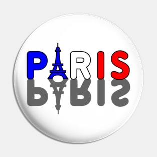 Paris France color Big shadow Pin