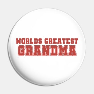 Worlds Greatest Grandma Pin