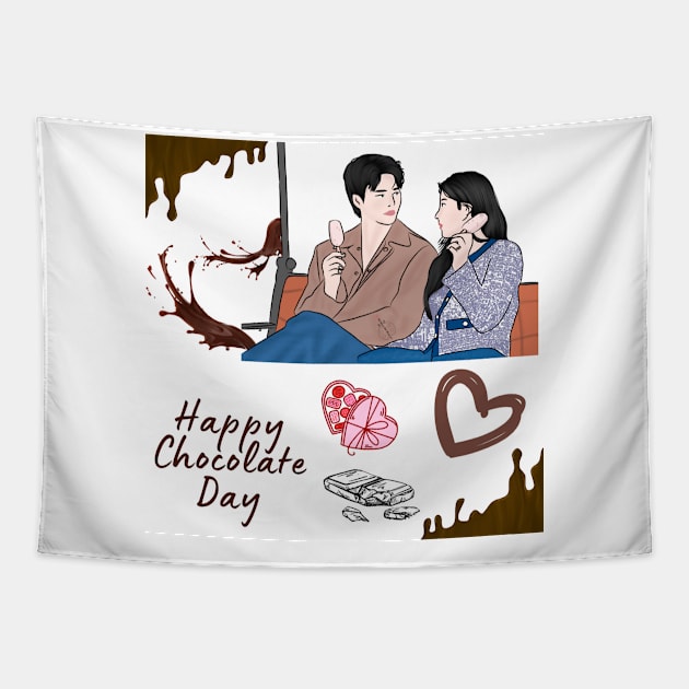 My Demon Chocolate Day Special Tapestry by ArtRaft Pro