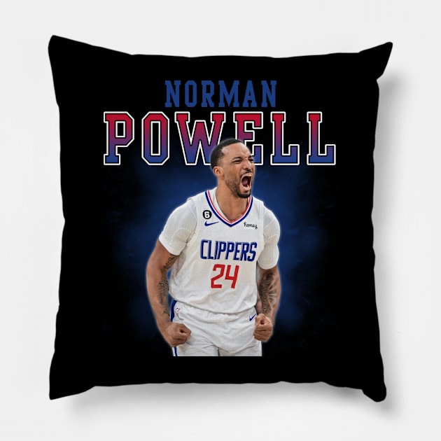 Norman Powell Pillow by Bojes Art