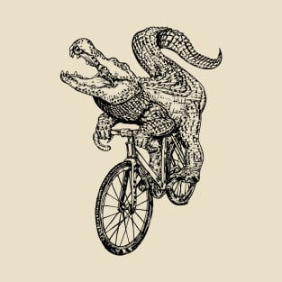 SEEMBO Alligator Cycling Bicycle Cyclist Biker Biking Bike T-Shirt