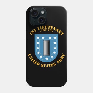 Army - 1st Lieutenant Flash w Rank - 1LT Phone Case