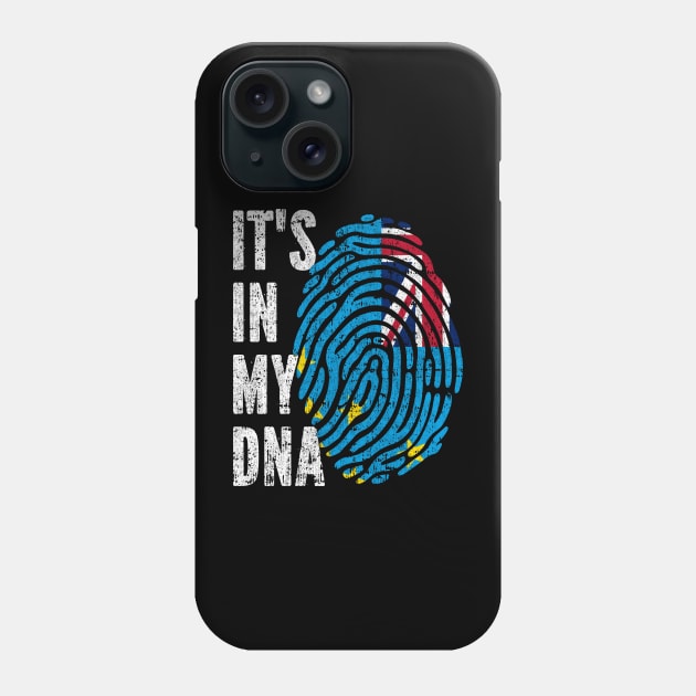 IT'S IN MY DNA Tuvalu Flag Men Women Kids Phone Case by simonStufios