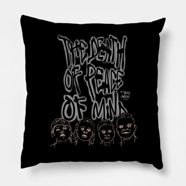 The death of peace of mind// Pillow by Asme