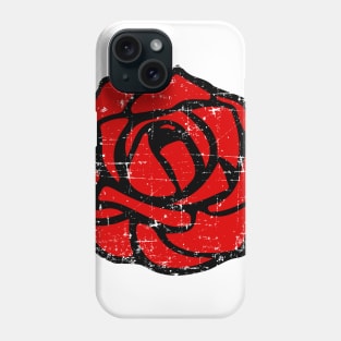 Rose City ANTIFA Symbol Grunge Phone Case