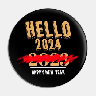 Hello 2024 Happy New Year New Years Eve Party New Year Happy New Year 2024 Pin