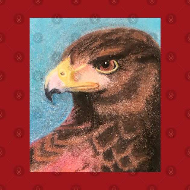 Red Hawk Artwork by Lady Lilac