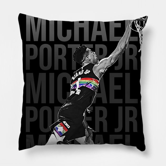 Michael Porter Jr Pillow by Creativedy Stuff