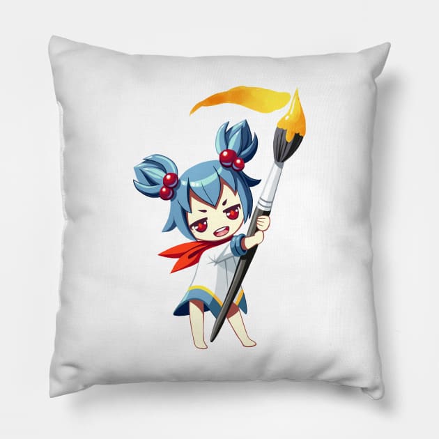 Painter Pillow by Freeminds