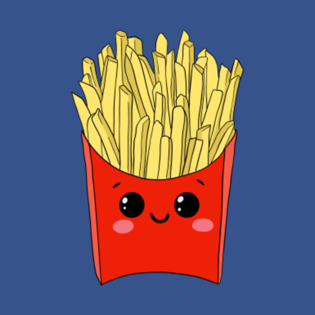 Discover Red Kawaii French Fries - Fries - T-Shirt