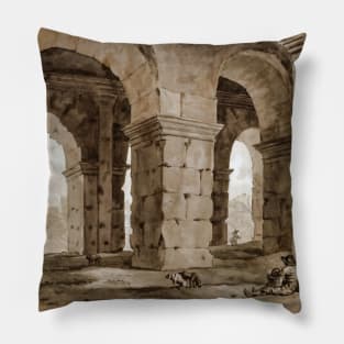 Under the arches of the Colosseum Pillow