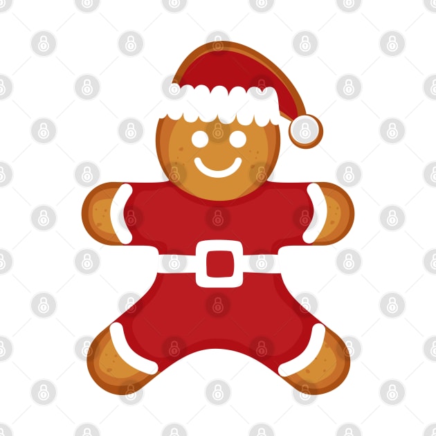 Gingerbread Christmas Man Cookie by RageRabbit