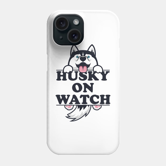 Husky On Watch Phone Case by AllanDolloso16