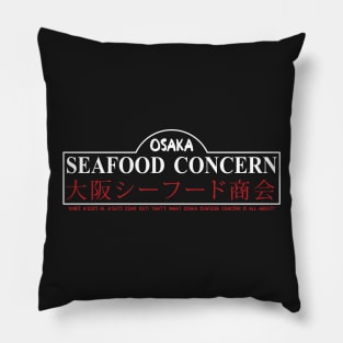 Osaka Seafood Concern (WhiteText) Pillow