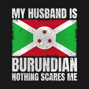 My Husband is Burundian Flag Gifts Burundi Burundian Husband T-Shirt