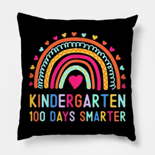 Kindergarten Rainbow 100Th Day Of School Teacher Kids Pillow