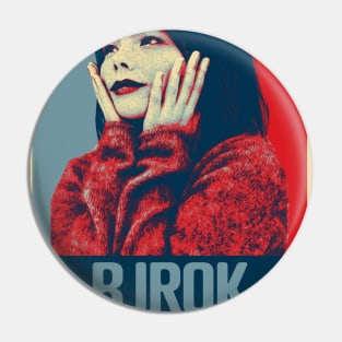 Retro BjOrk Fan Art Design Pin