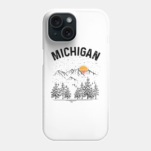 Michigan State Vintage Retro Phone Case