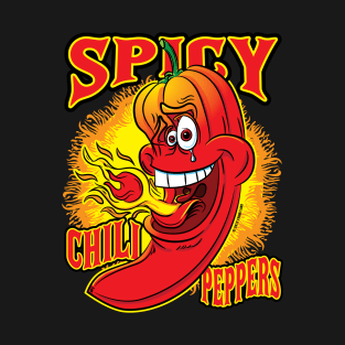 Spicy Flaming Red Hot Chili Pepper T-Shirt