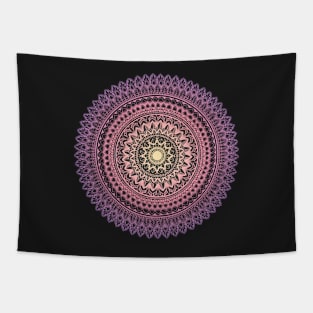 Pink and purple mandala scrub Tapestry