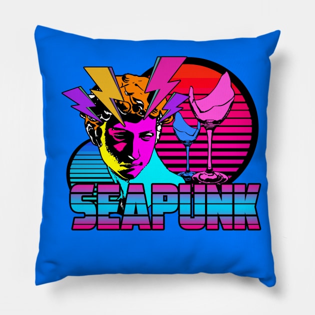 SEAPUNK Pillow by theanomalius_merch