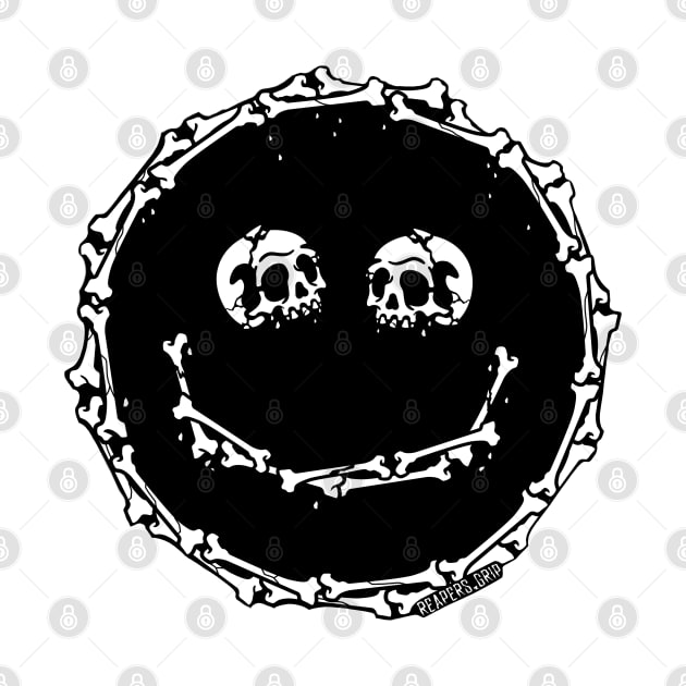 Smile now, die later (black filled) by Reapers Grip