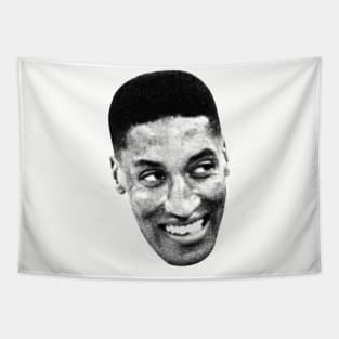 Scottie Pippen New Retro Sketch Tapestry