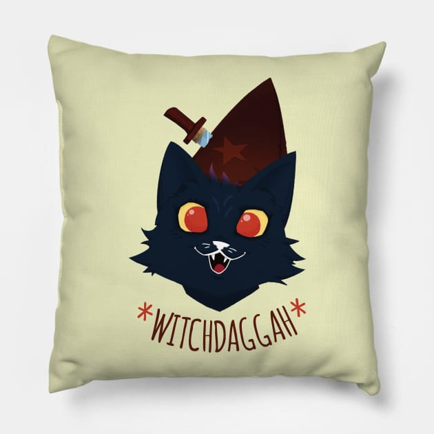 Witch Daggah Pillow by Poogz