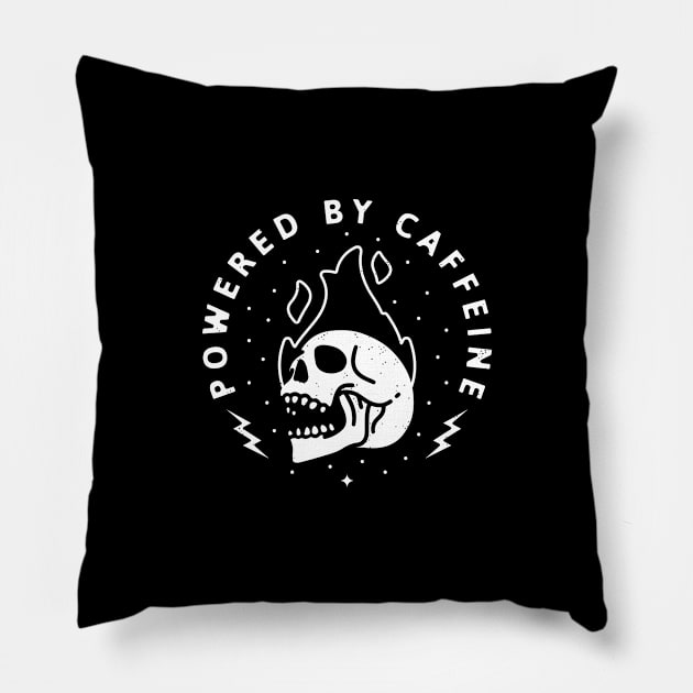 Powered by Caffeine Pillow by RAD