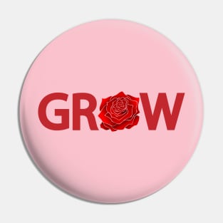 Grow artistic text design Pin