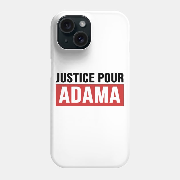 Justice Pour ADAMA Phone Case by CF.LAB.DESIGN