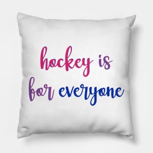 hockey is for everyone - bi flag Pillow