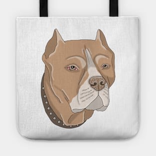 Red nose Pitbull Tote