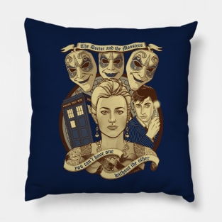 The Doctor and the monsters Pillow